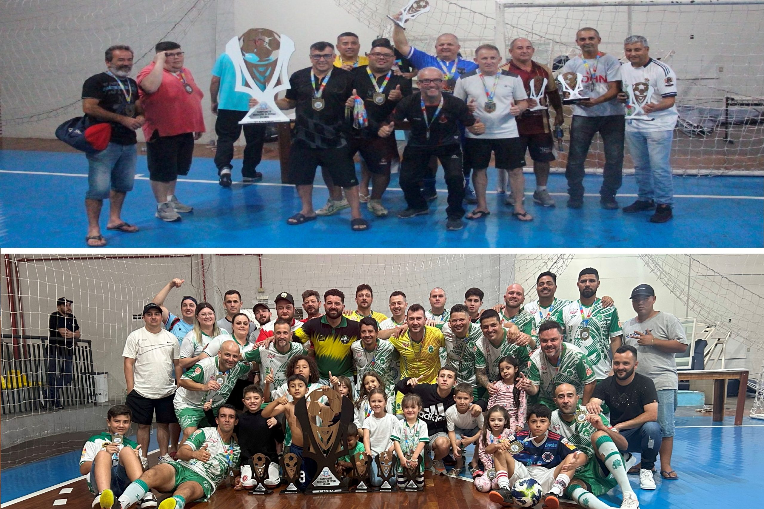 Auto Lavagem e Guarani são os campeões do Futsal 55 e 40 Anos